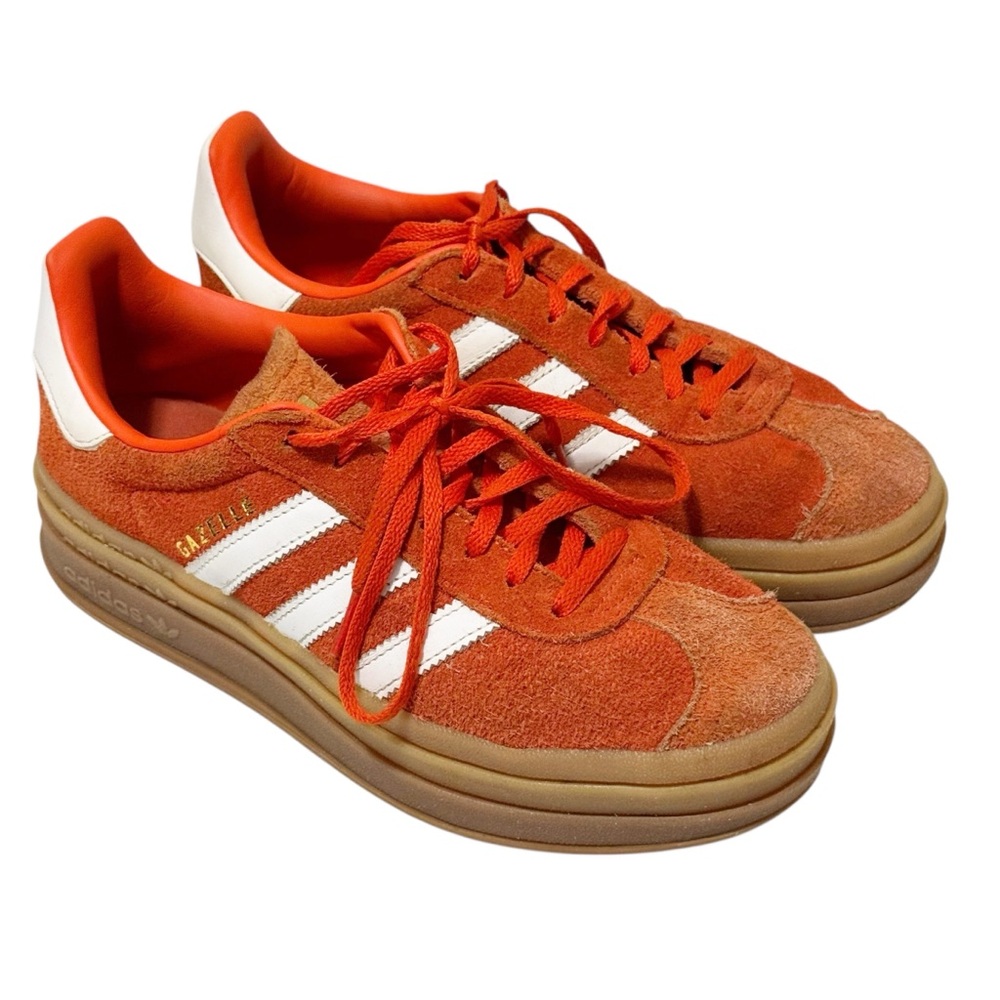 adidas Orange and White Women's Sneakers - Picture 12 of 12